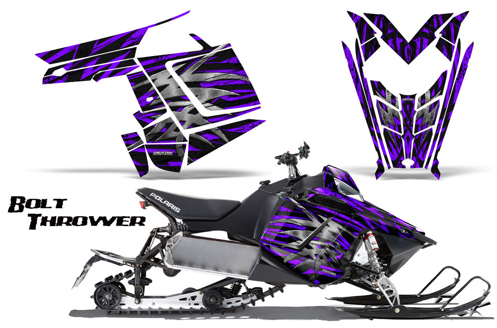 Polaris Rush Graphics Kit Bolt Thrower Purple